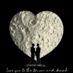 pohľadnica mapy z lásky - to the moon