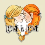pohľadnica mapy z lásky - love is love